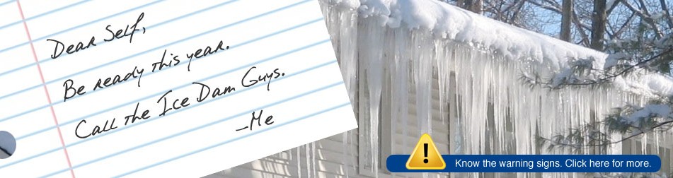 Ice Dam Warning Signs