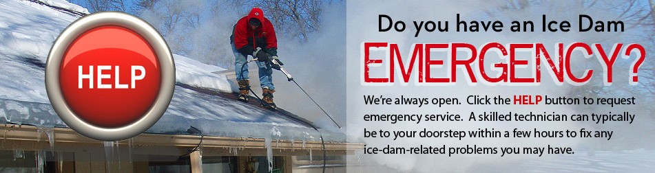 Emergency Ice Dam Removal Service